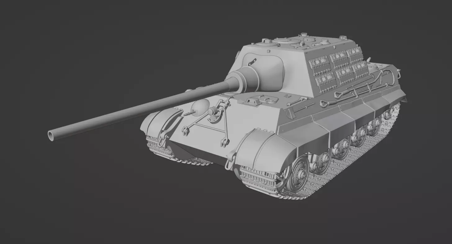 H0 1-87 scale Jagdpanzer VI Jagdtiger 3D print model_0