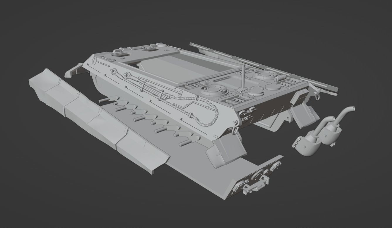 H0 1-87 scale Jagdpanzer VI Jagdtiger 3D print model_18