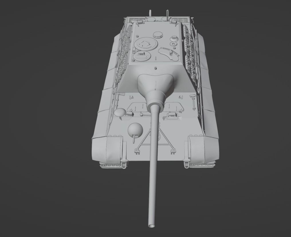 H0 1-87 scale Jagdpanzer VI Jagdtiger 3D print model_11