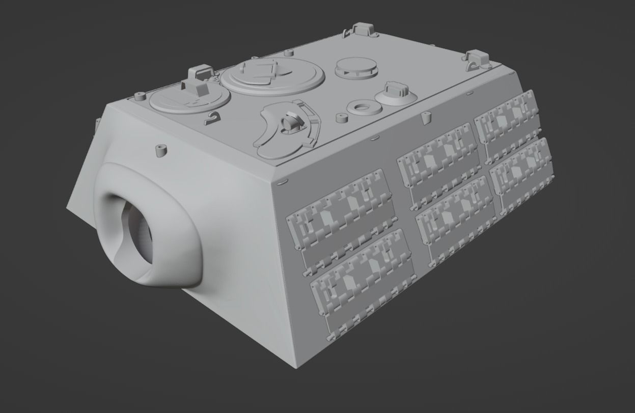 H0 1-87 scale Jagdpanzer VI Jagdtiger 3D print model_16