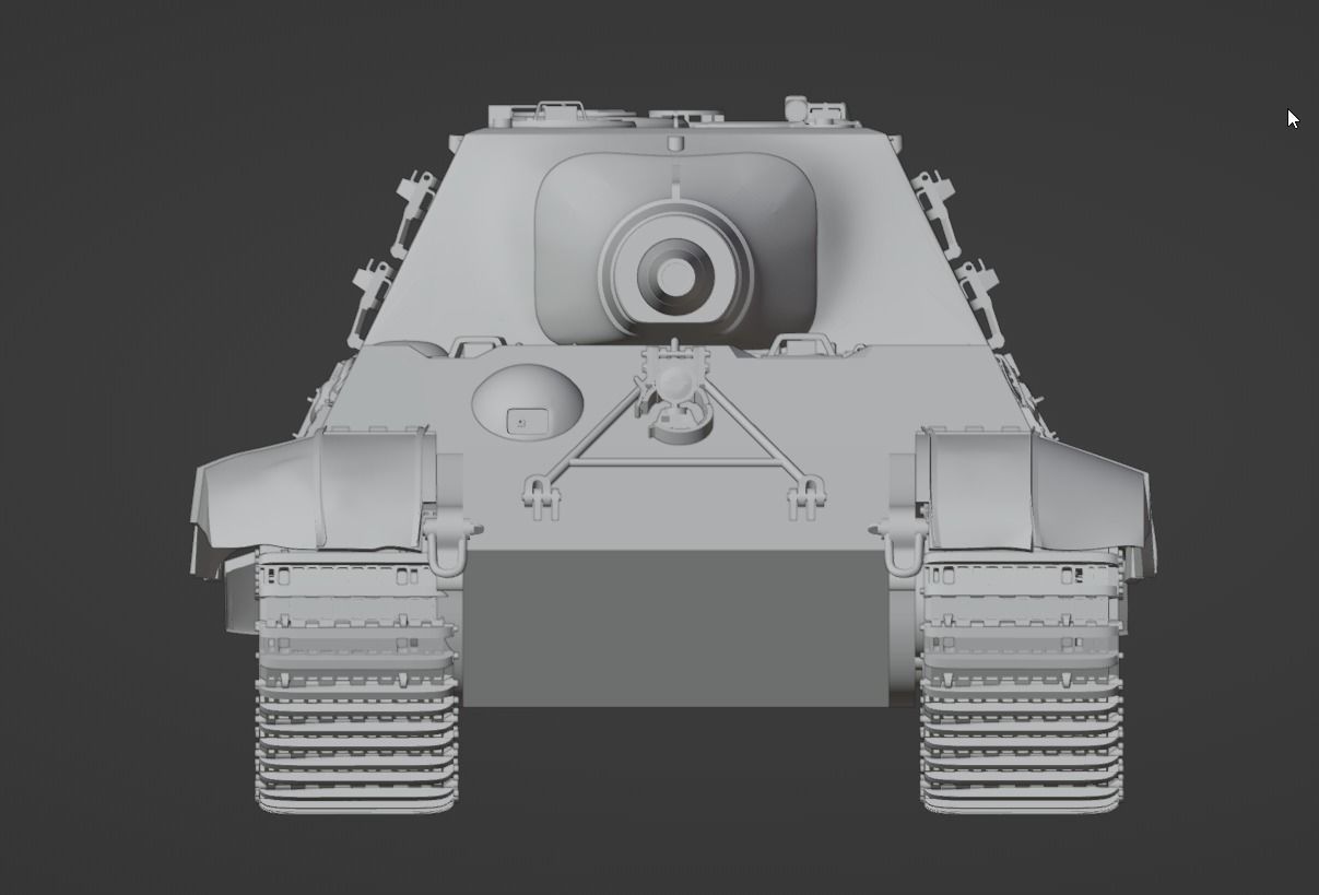 H0 1-87 scale Jagdpanzer VI Jagdtiger 3D print model_3