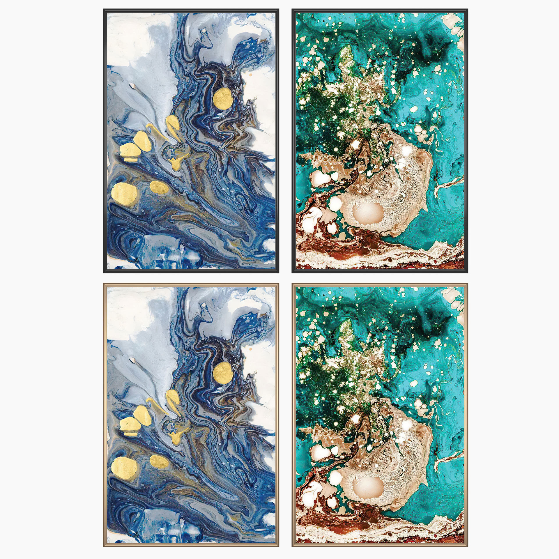 Wall Art Set 3684 3D model_1