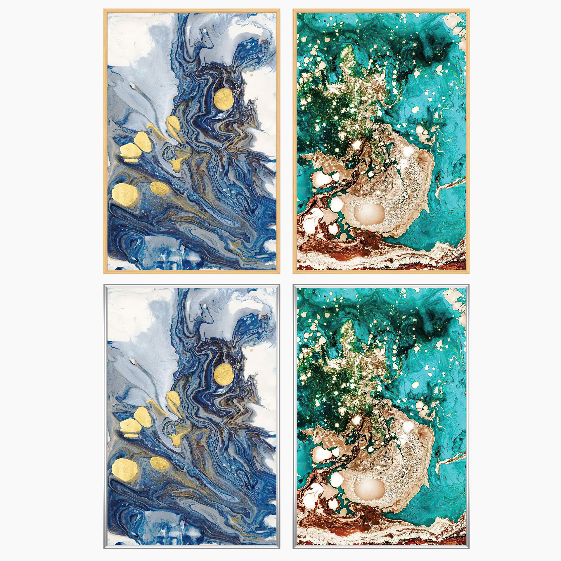 Wall Art Set 3684 3D model_2