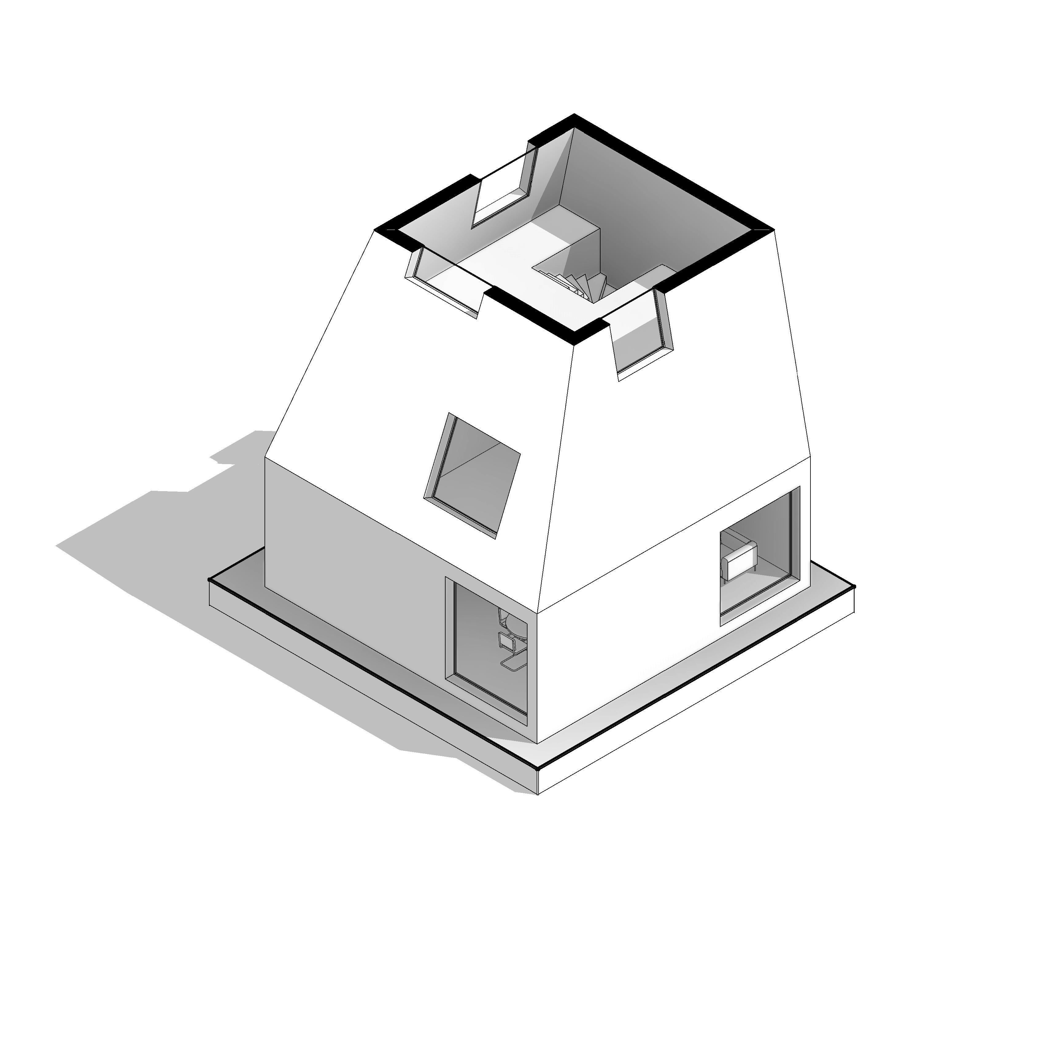 CONCEPT set of colorful houses 3D model_2