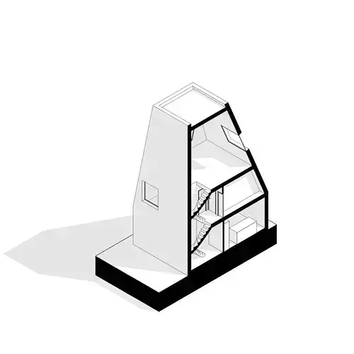 CONCEPT set of colorful houses