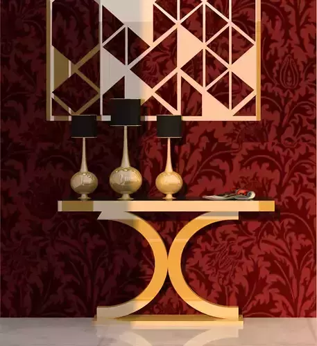 Luxury Table With Lamp