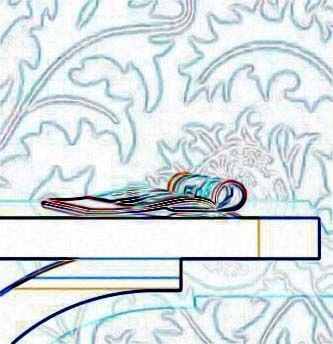 Luxury Table With Lamp Low-poly 3D model_5