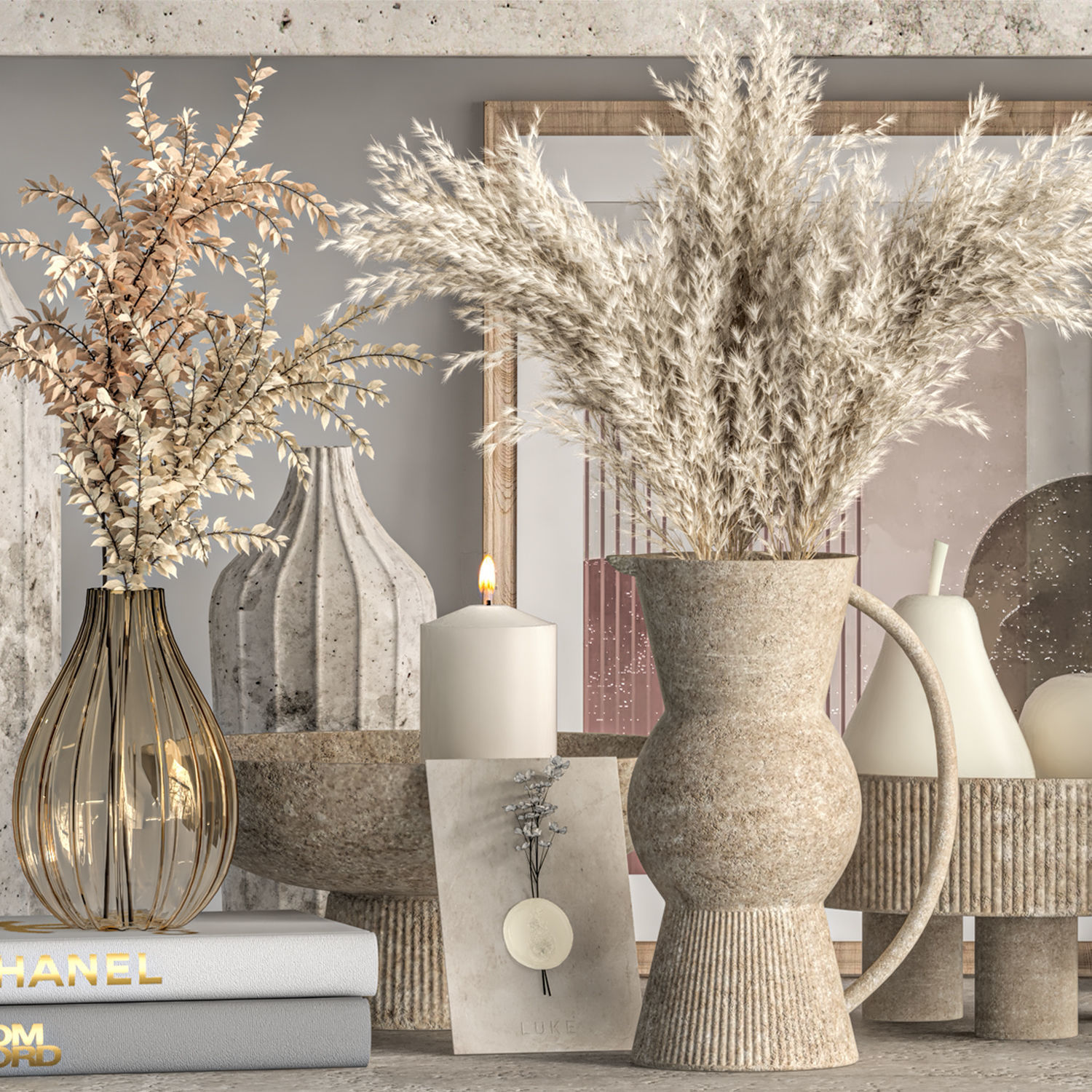Decorative set 41 3D model_3