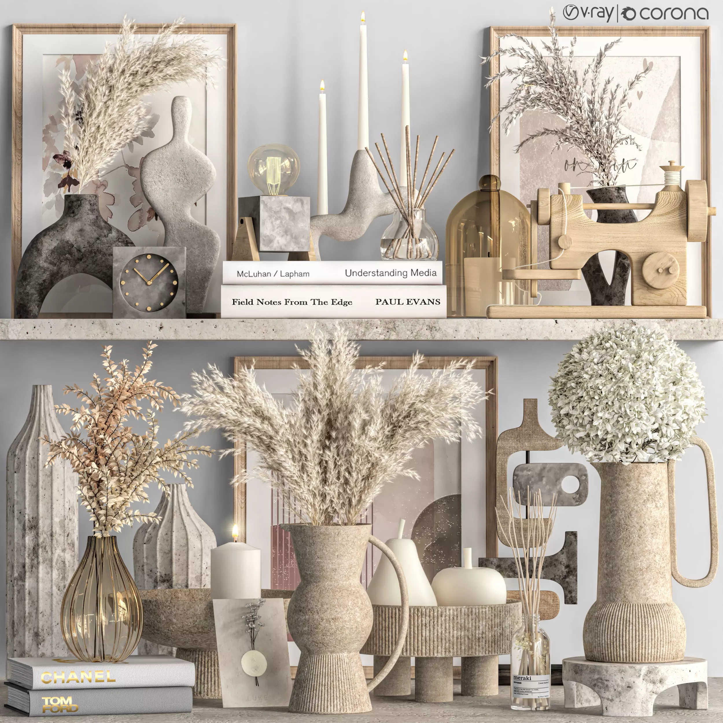 Decorative set 41 3D model_0