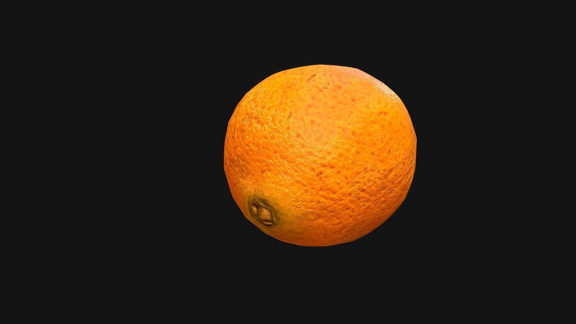 Orange Low-poly 3D model_11