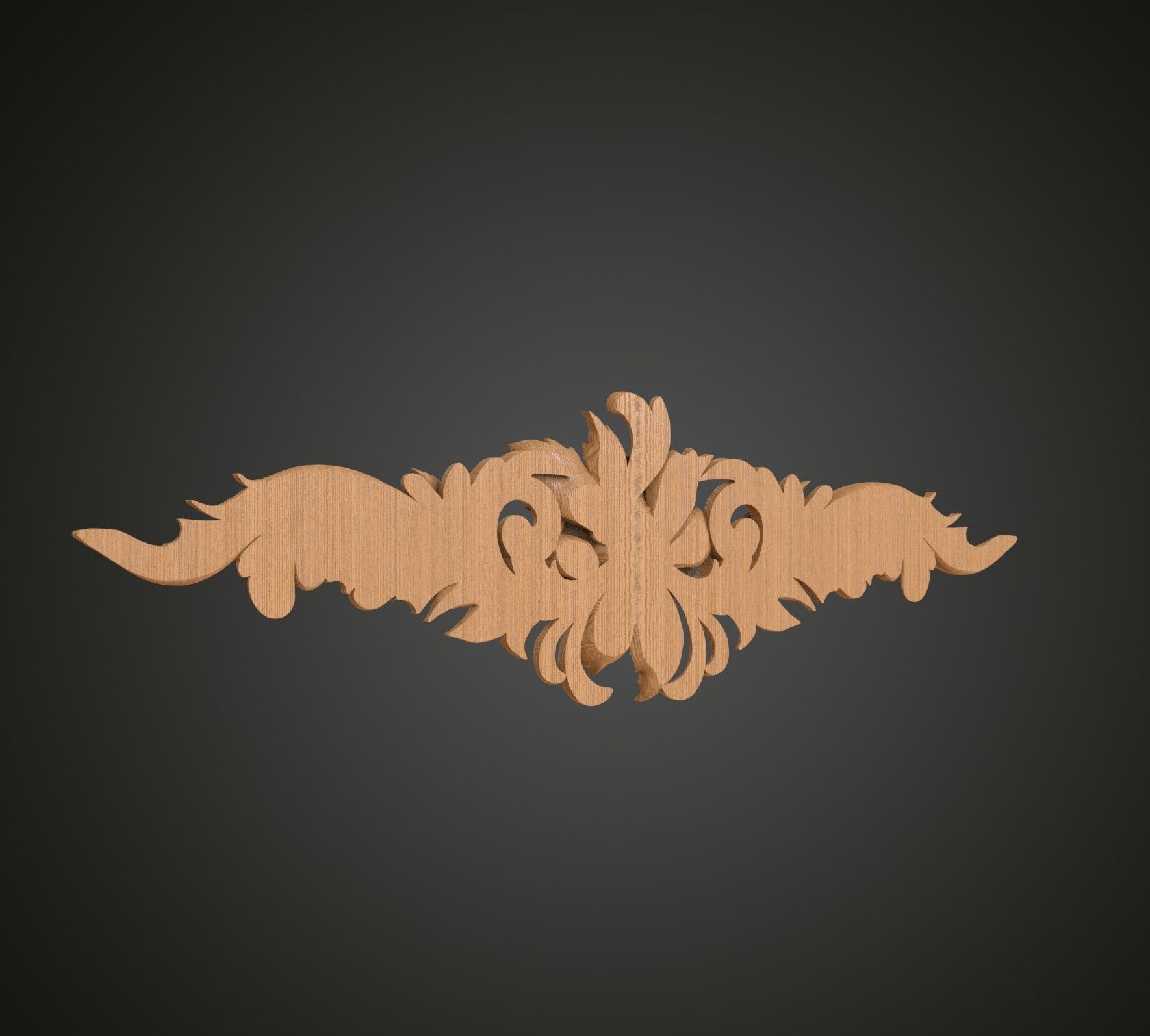 Rose fretwork 3D print model_4