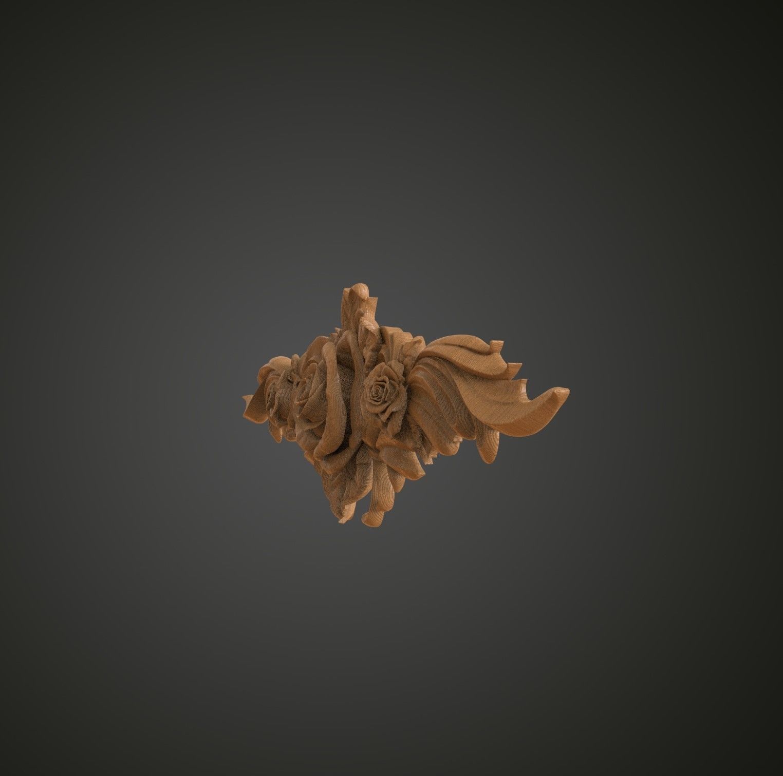 Rose fretwork 3D print model_2