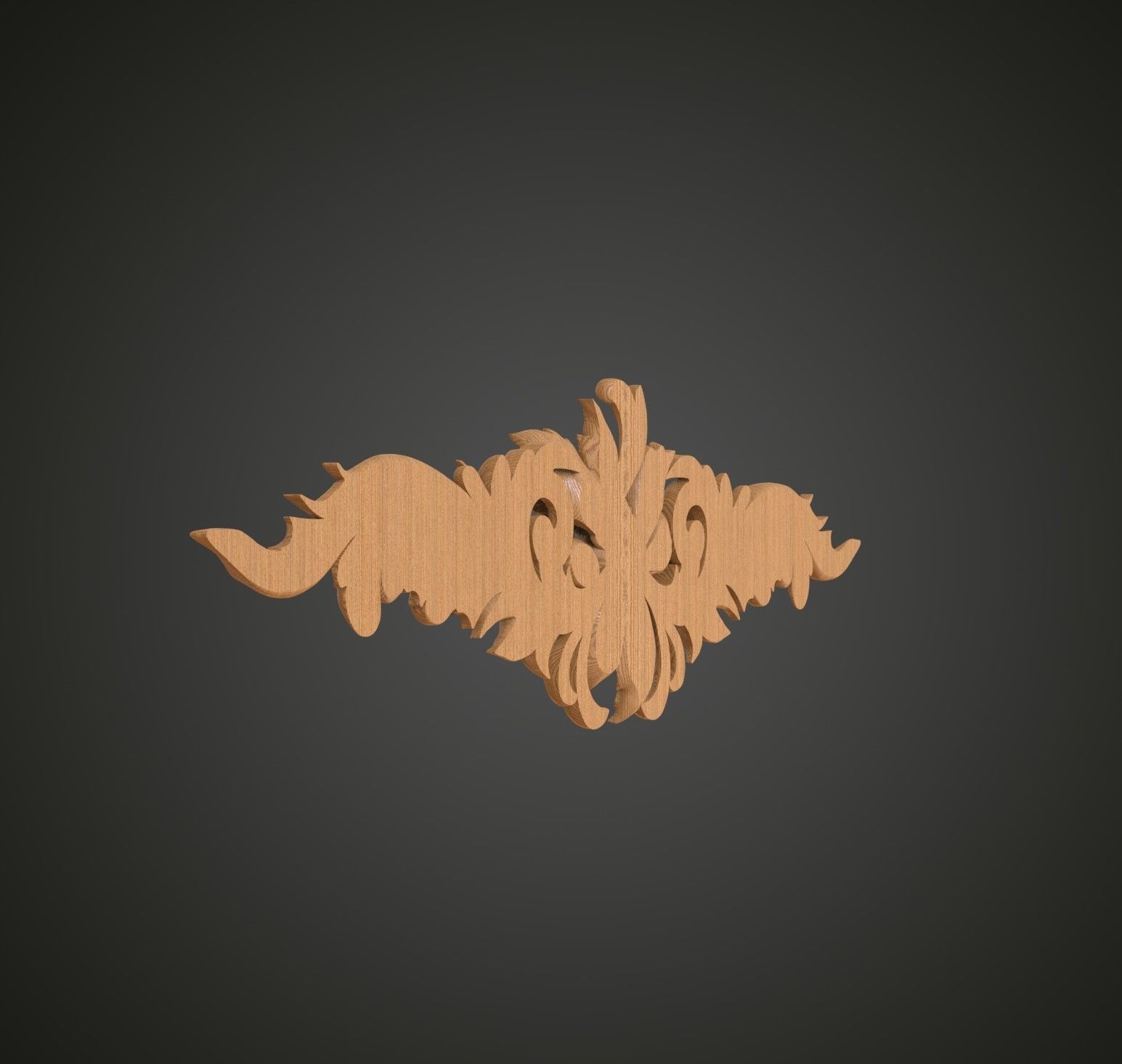 Rose fretwork 3D print model_3