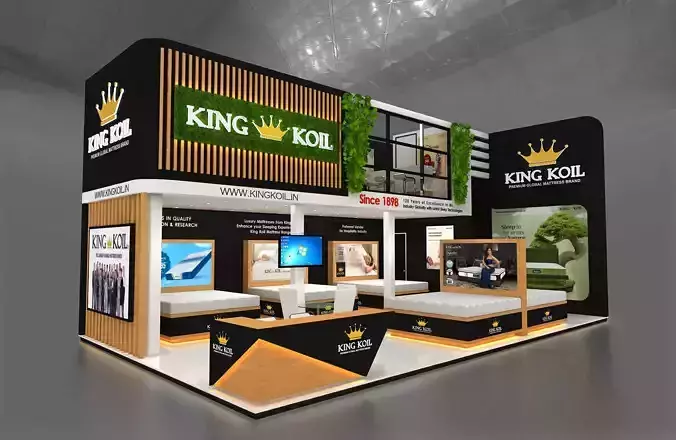 Mezzanine Exhibition Stand Two Side open 10Mtrx6Mtr