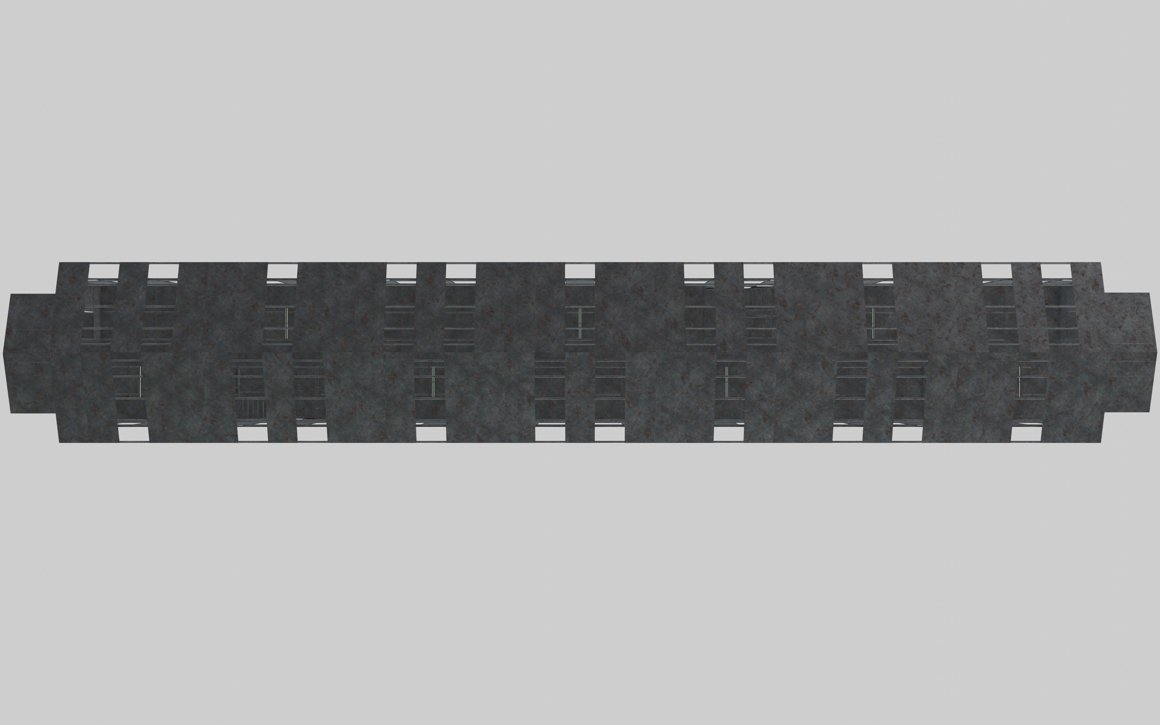 Rusty Metal Steel Construction Building Free 3D model_12