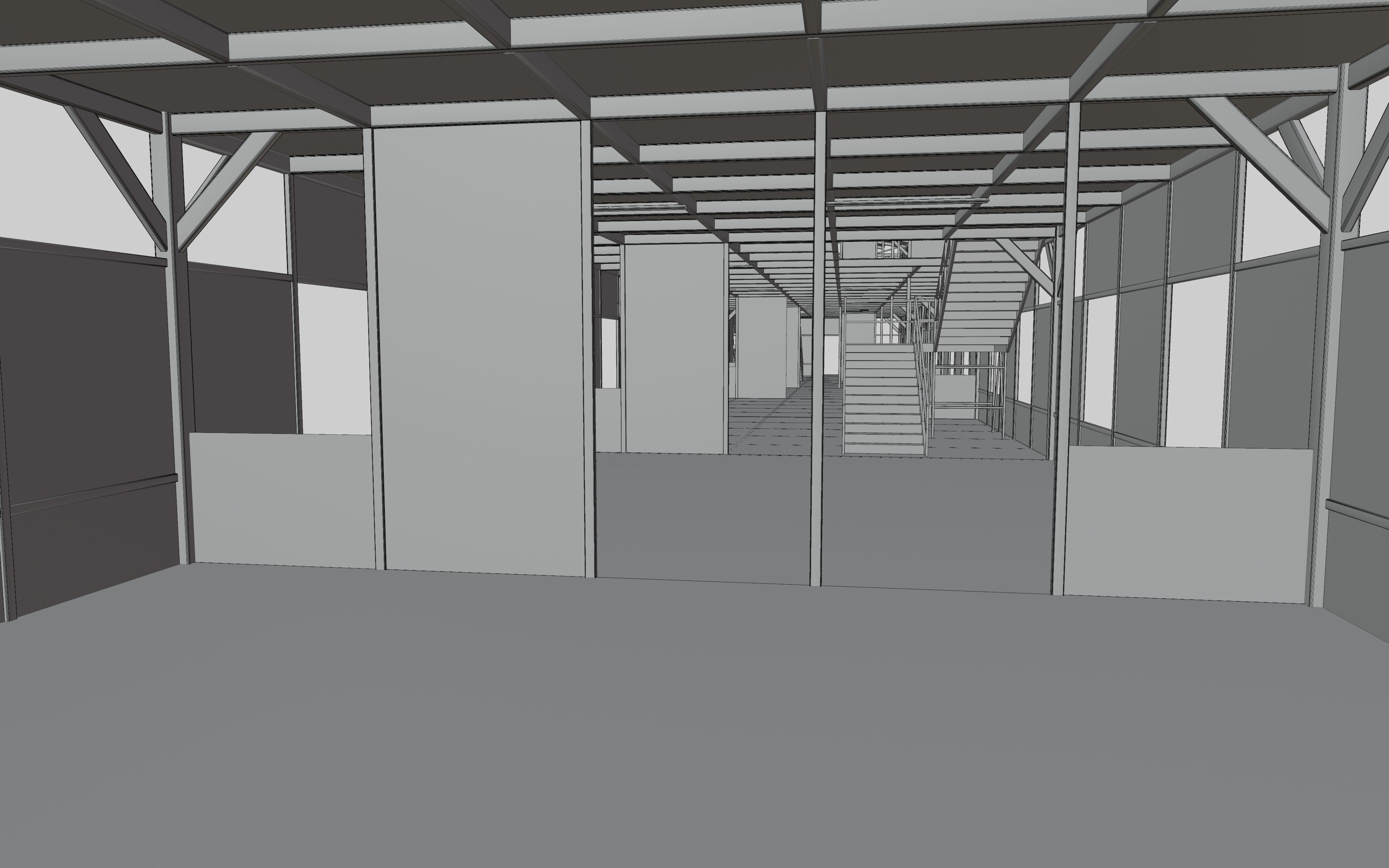 Rusty Metal Steel Construction Building Free 3D model_16