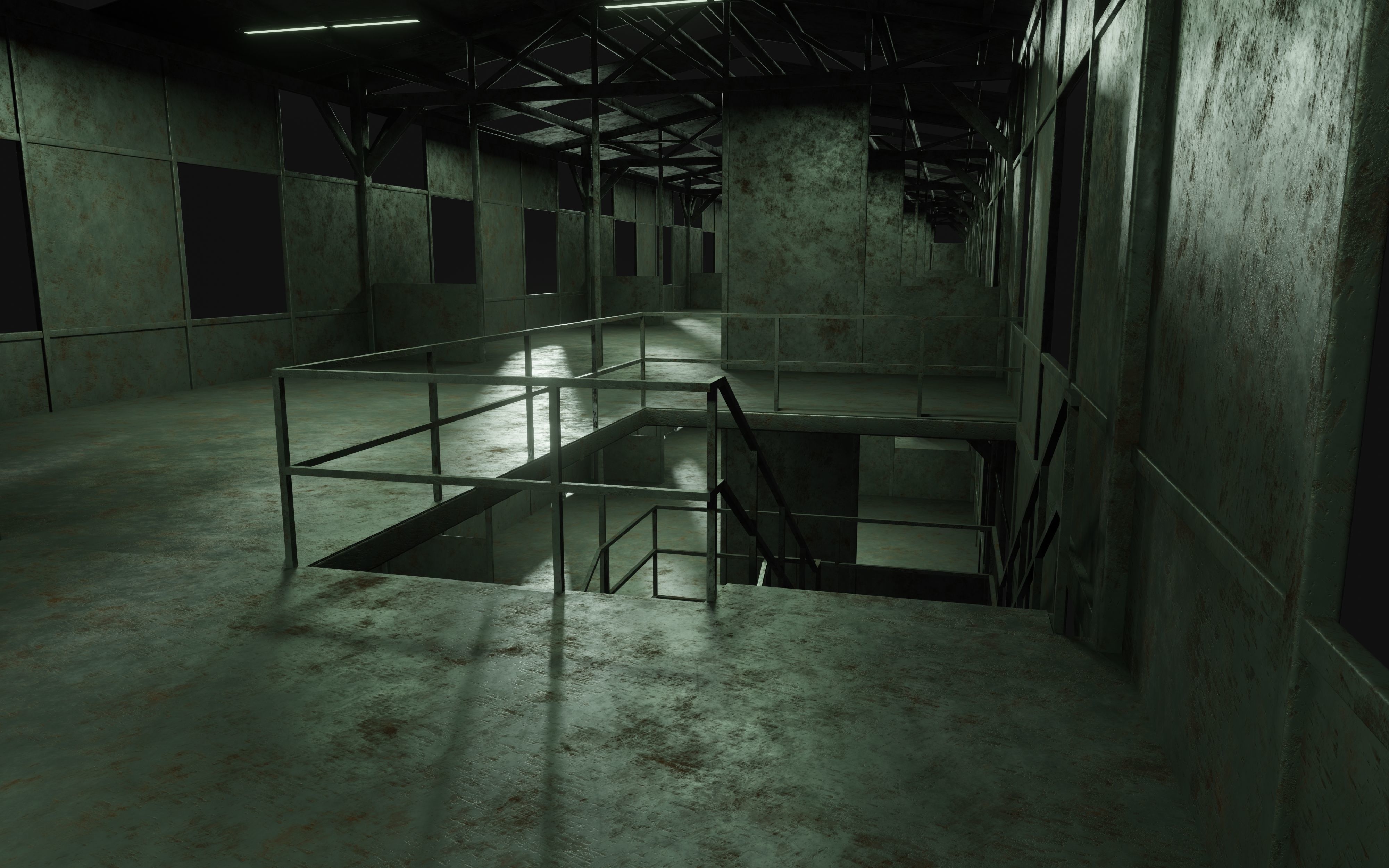 Rusty Metal Steel Construction Building Free 3D model_13