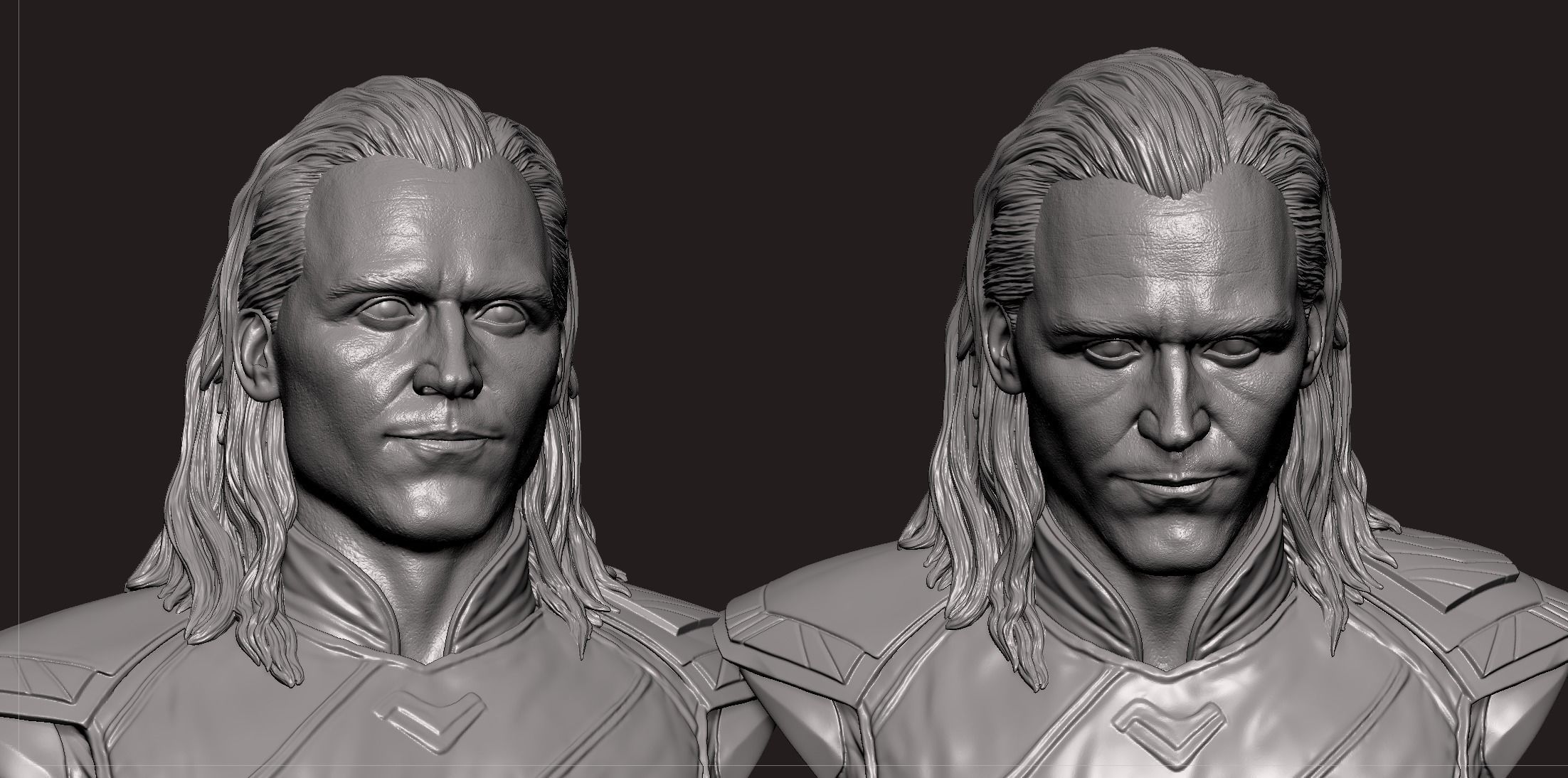 Loki- Tom Hiddleston Bust 3D print model_12