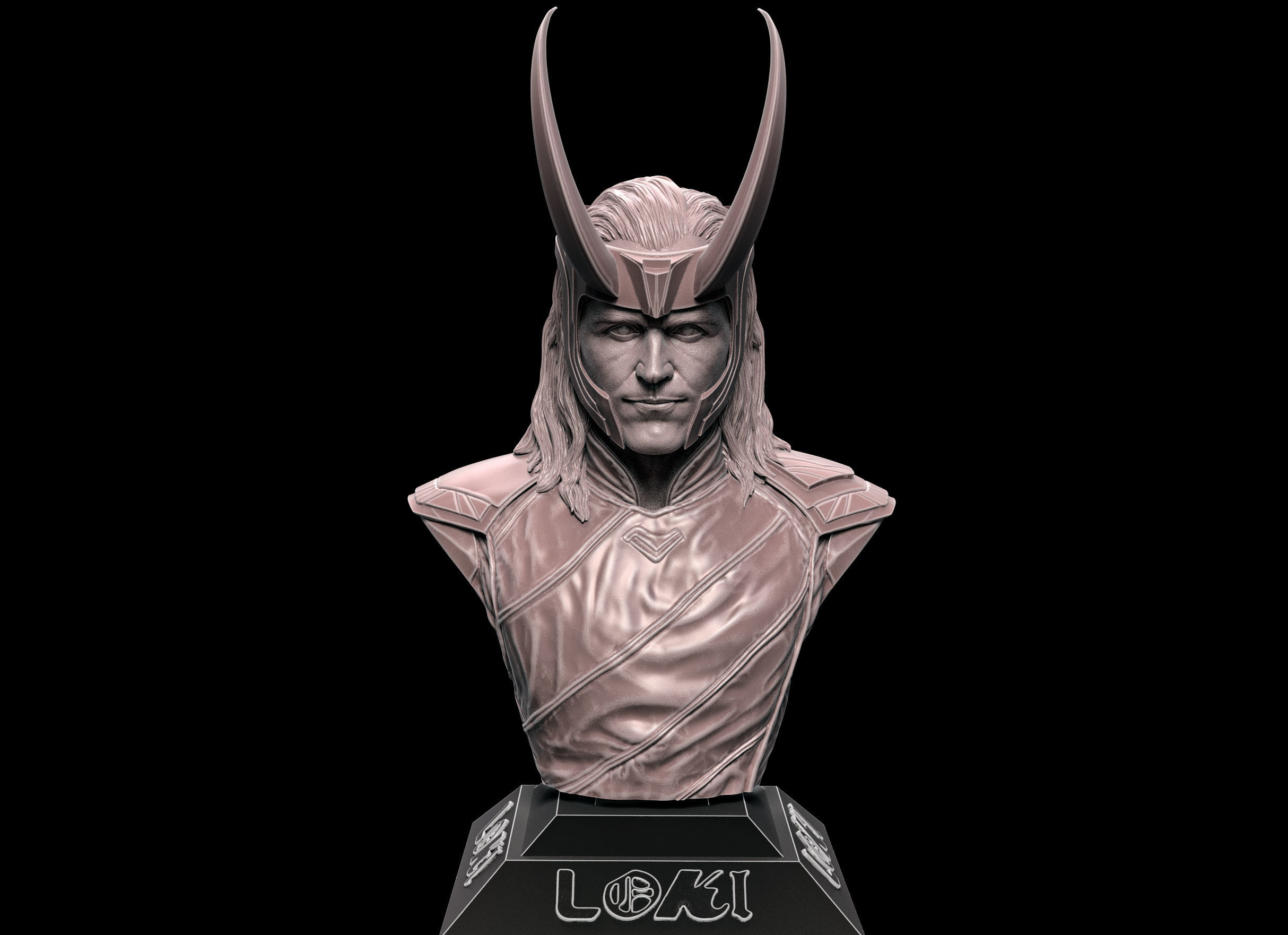 Loki- Tom Hiddleston Bust 3D print model_1