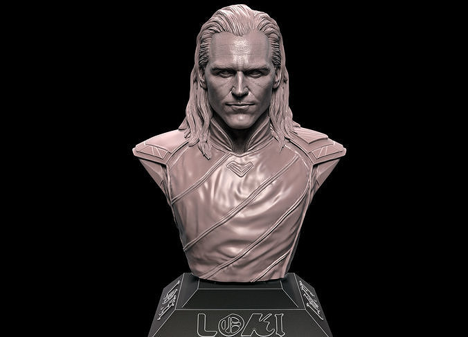 Loki- Tom Hiddleston Bust 3D print model