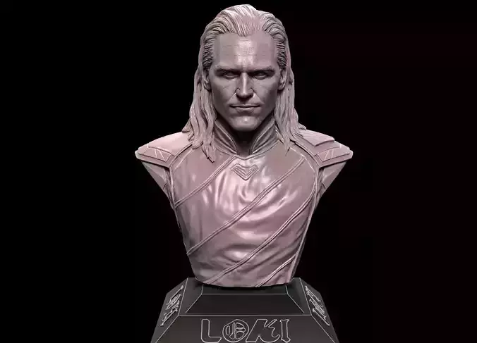 Loki- Tom Hiddleston Bust 3D print model