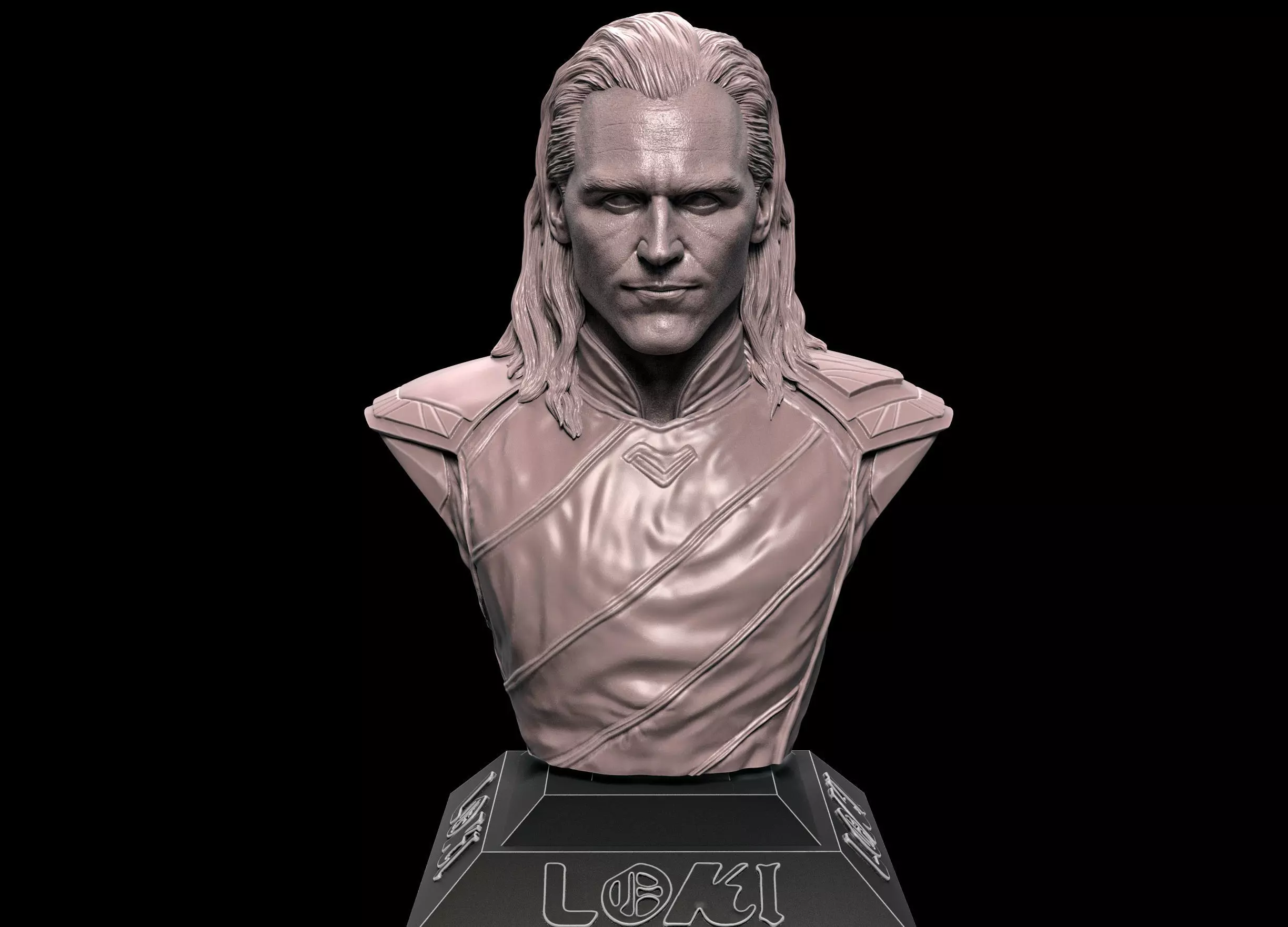 Loki- Tom Hiddleston Bust 3D print model_0