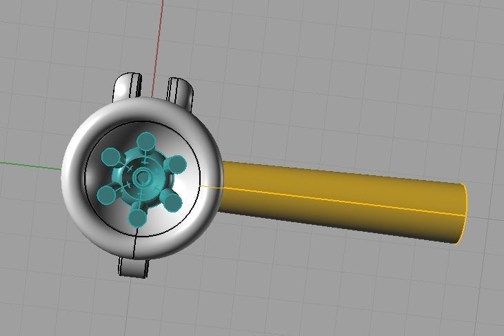 CG354 onyx and diamond cufflinks 3D print model_1