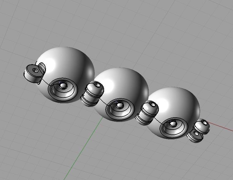 CG354 onyx and diamond cufflinks 3D print model_4