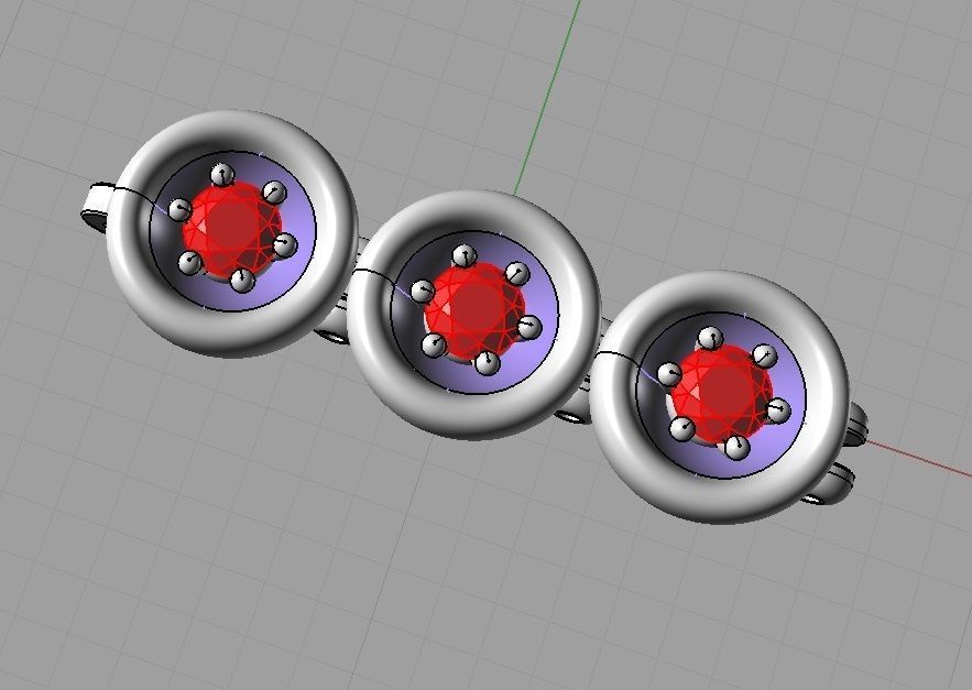 CG354 onyx and diamond cufflinks 3D print model_3