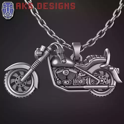 Pendant Jewelry Motor bike v1  3D print model