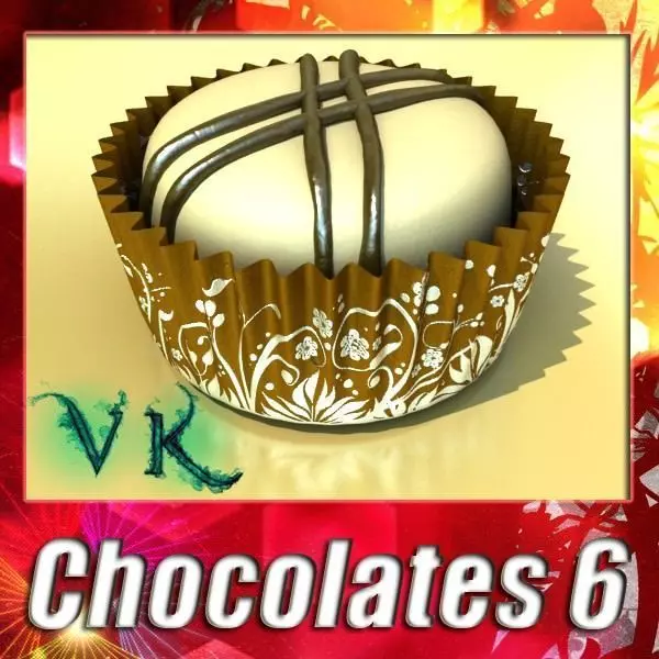 Chocolate Candy 06 High res 3D model