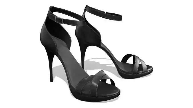 Black High Heels Shoes