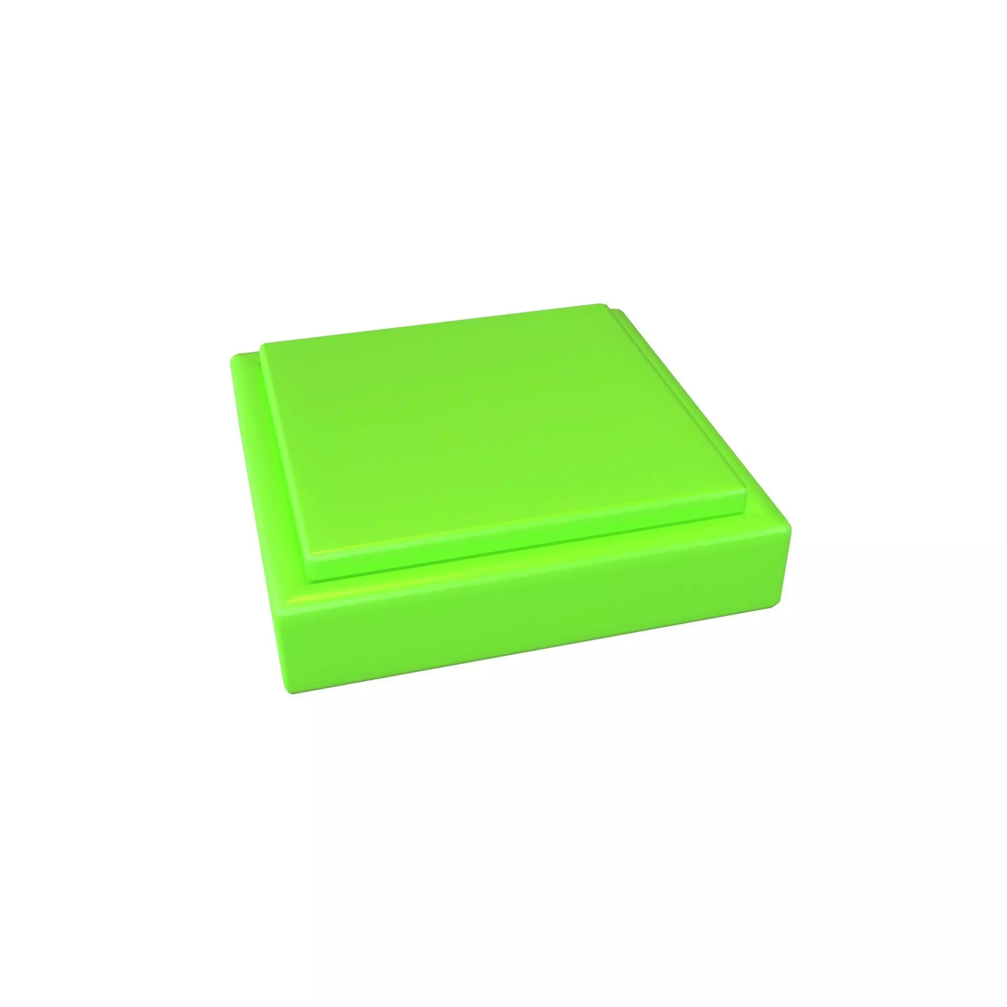 Square Button V1 003 Low-poly 3D model_0