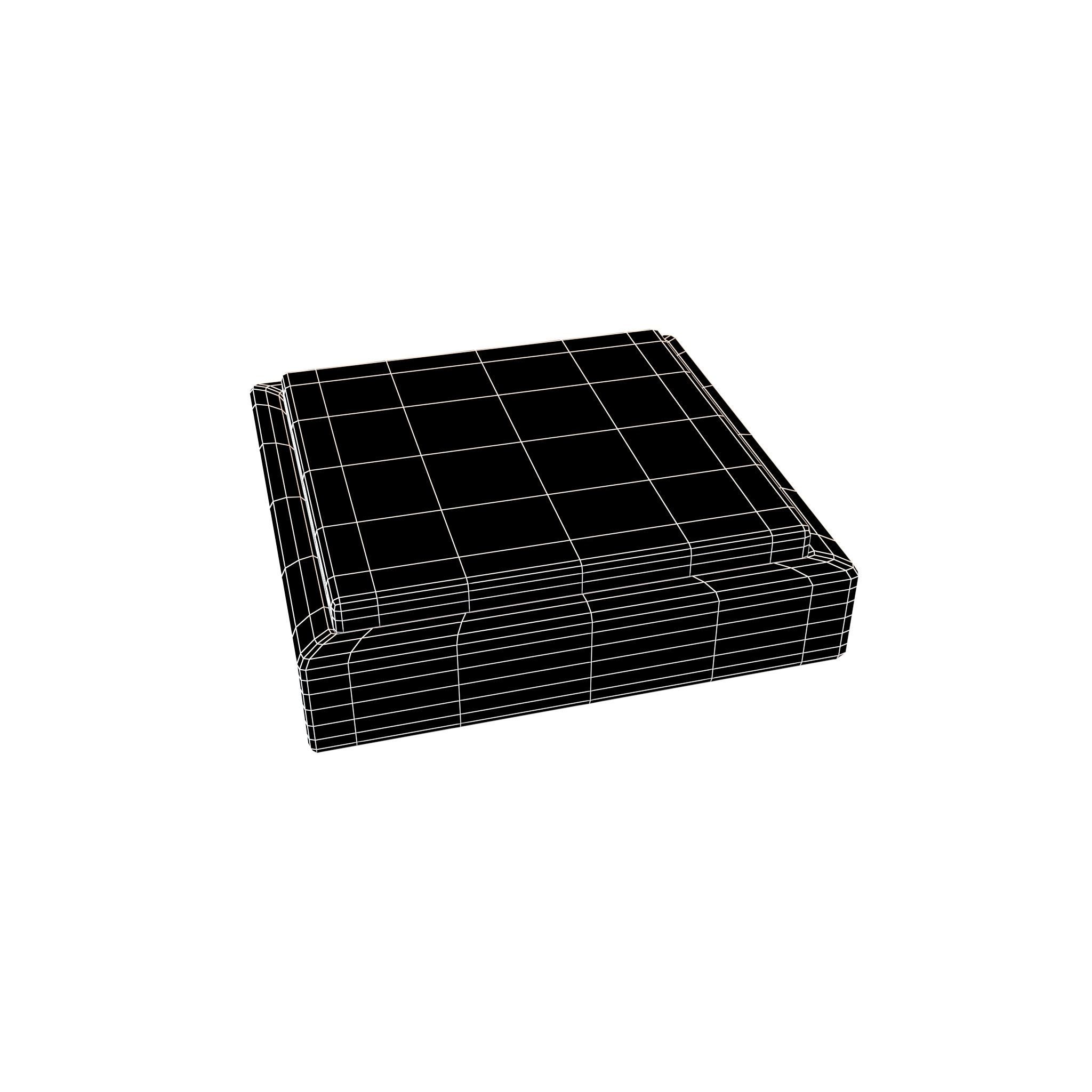 Square Button V1 003 Low-poly 3D model_4