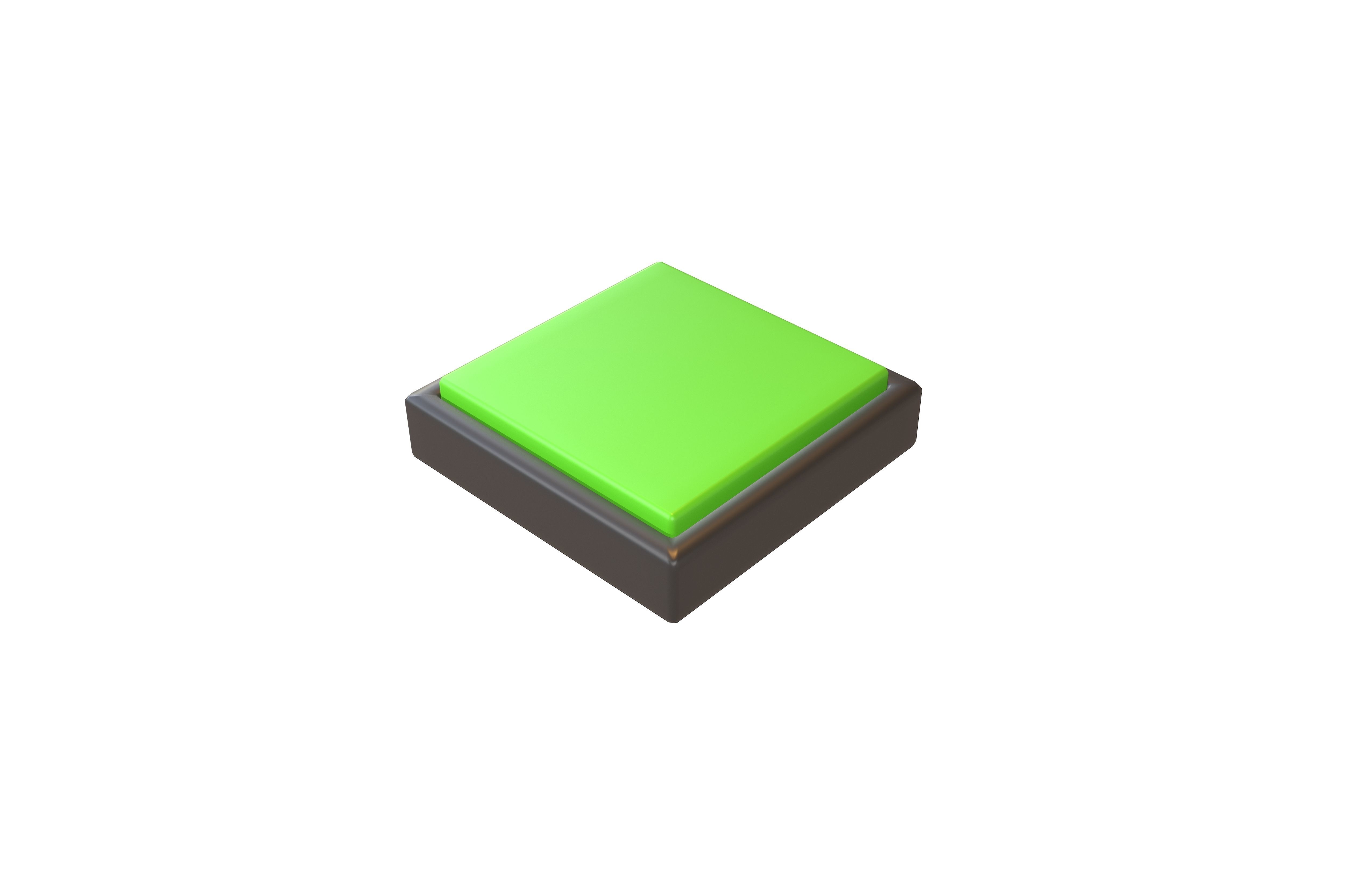 Square Button V1 008 Low-poly 3D model_2