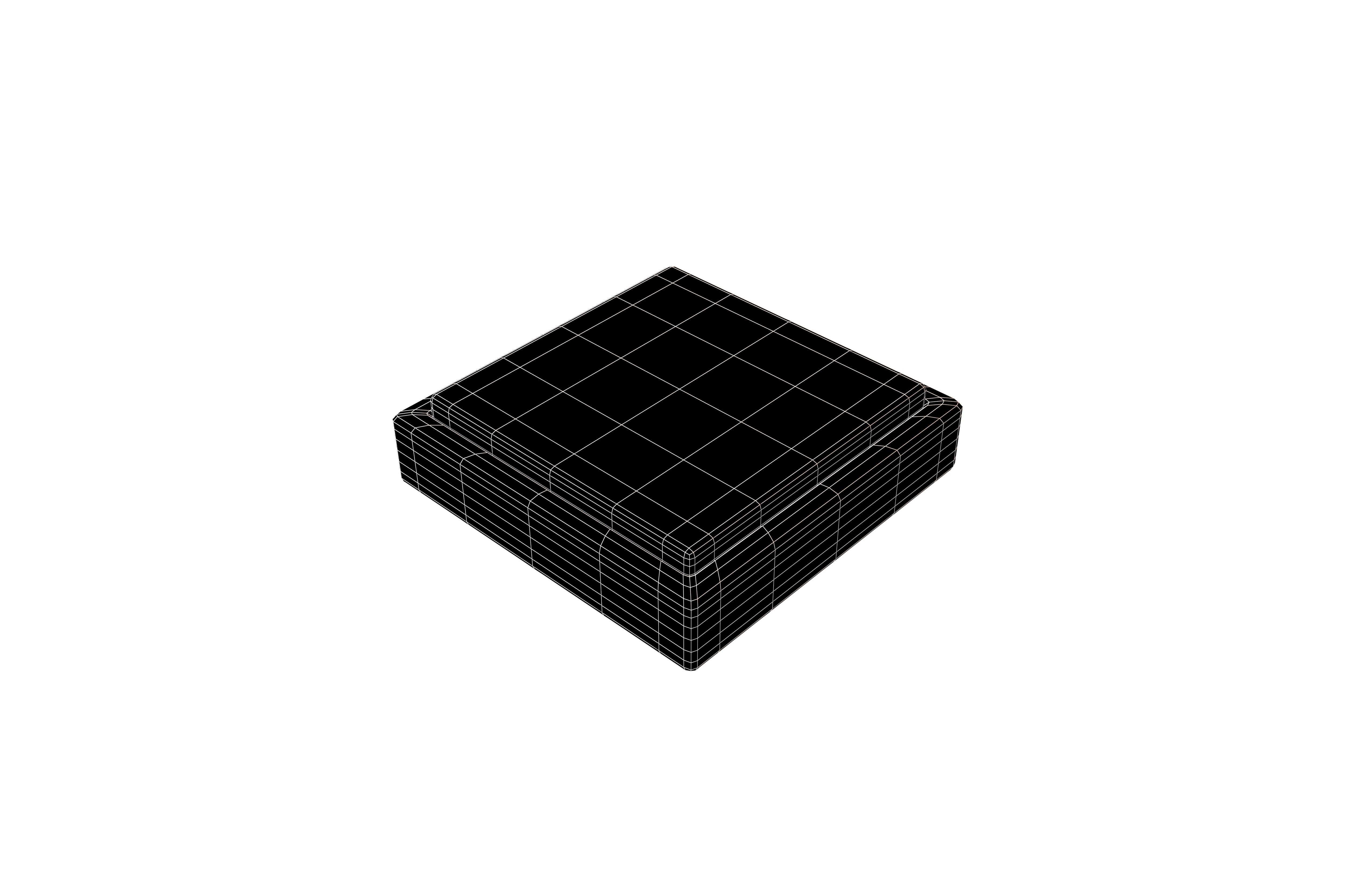 Square Button V1 008 Low-poly 3D model_6