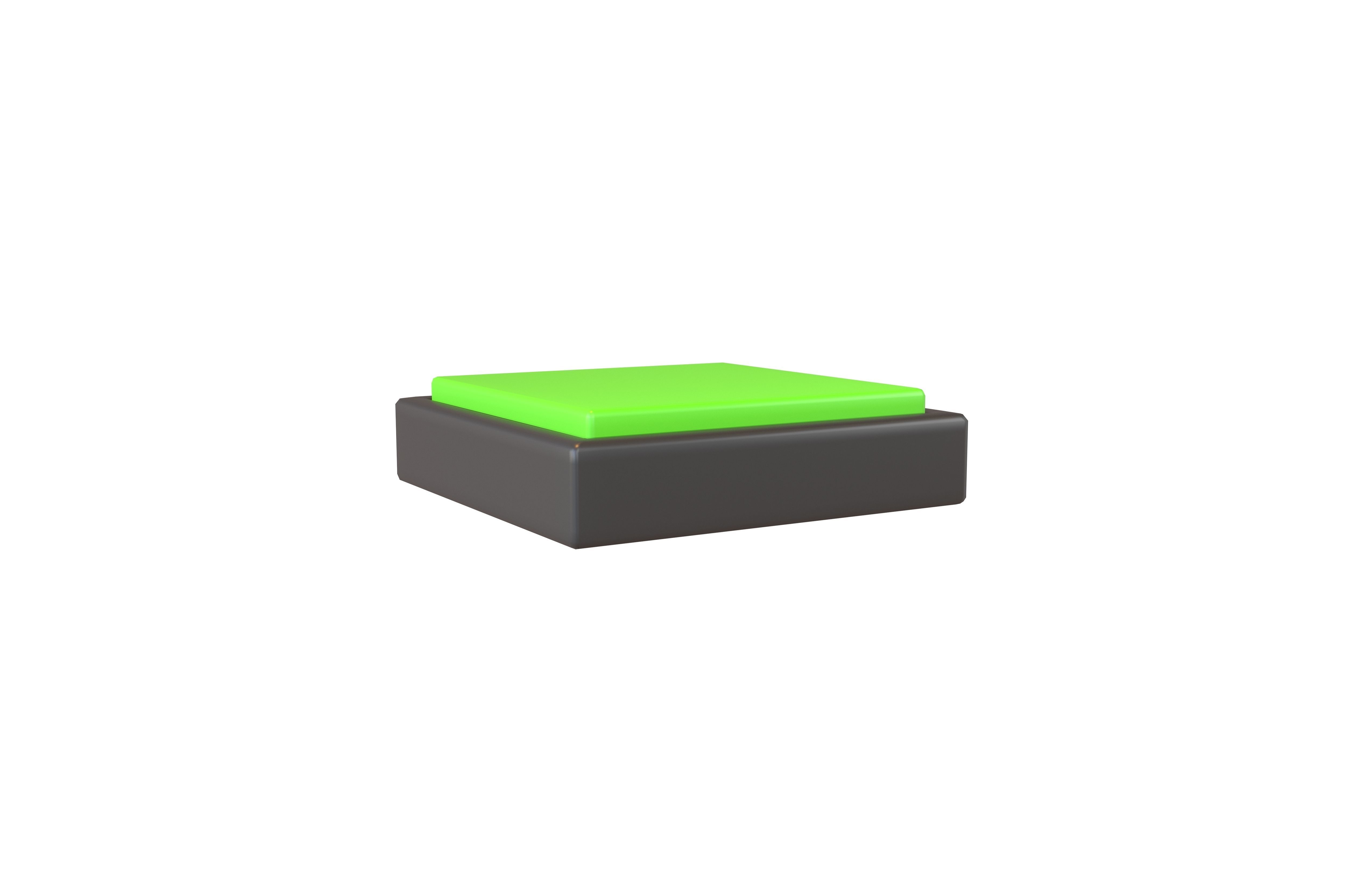 Square Button V1 008 Low-poly 3D model_1