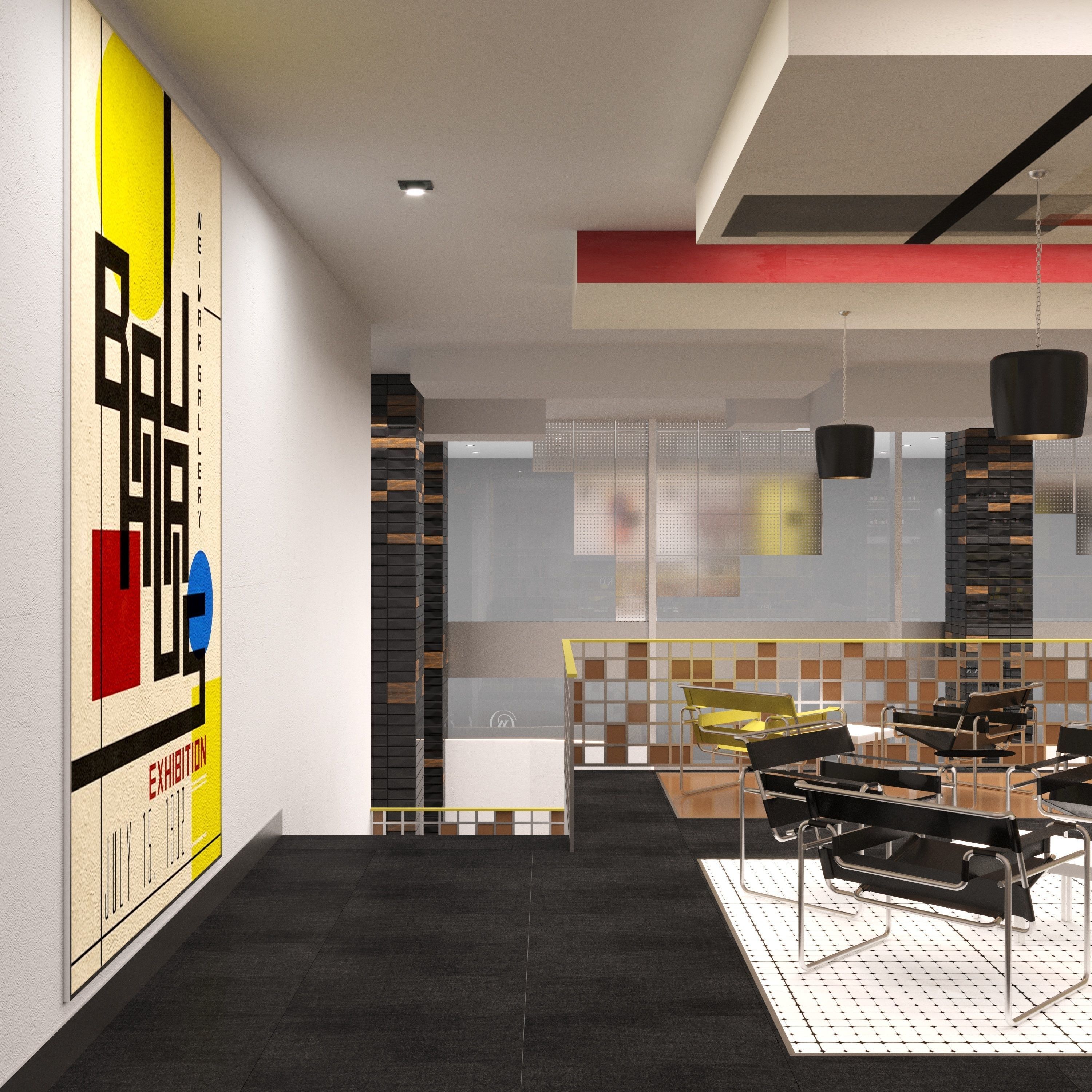 BAUHAUS SHOP AND CAFE 3D model_13