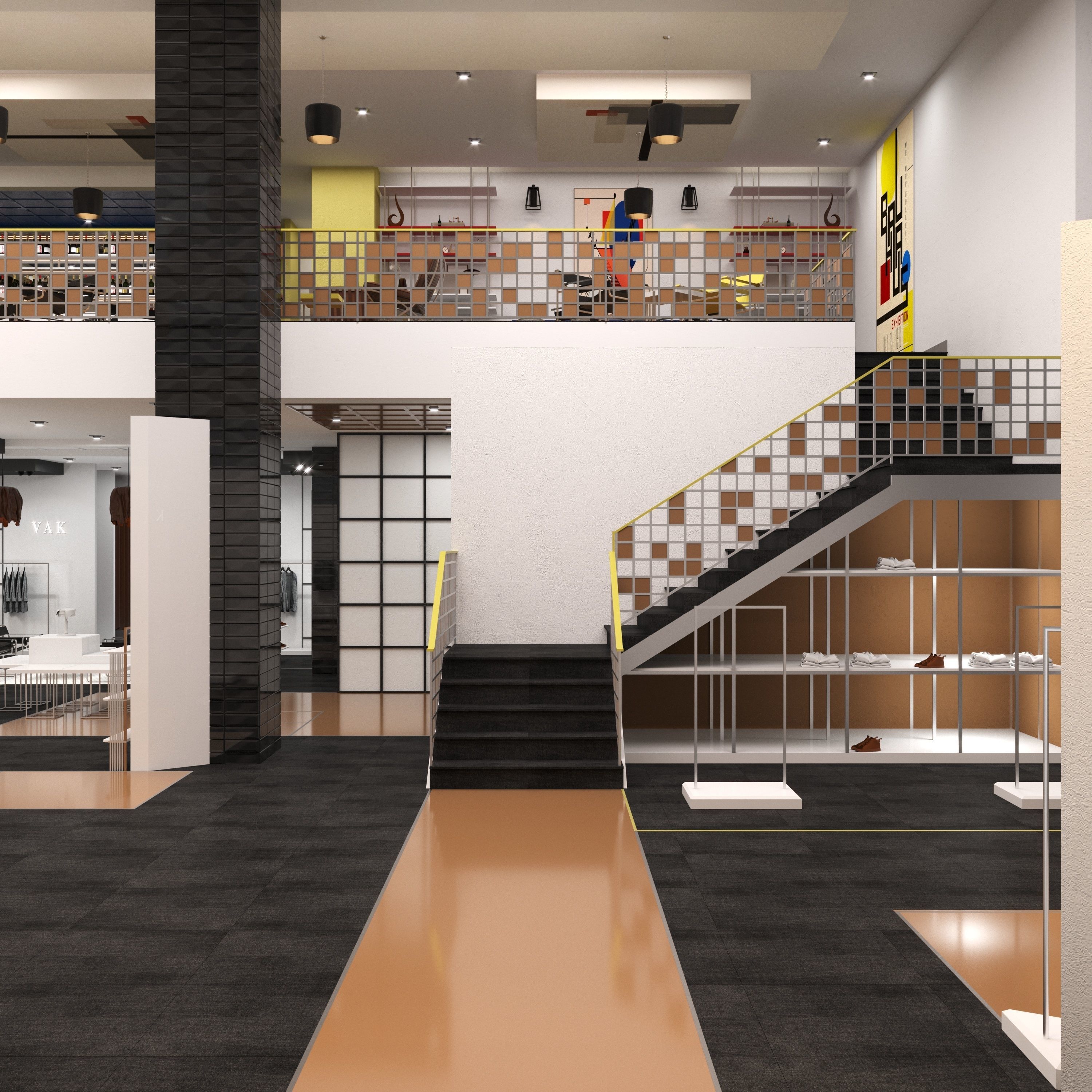 BAUHAUS SHOP AND CAFE 3D model_14