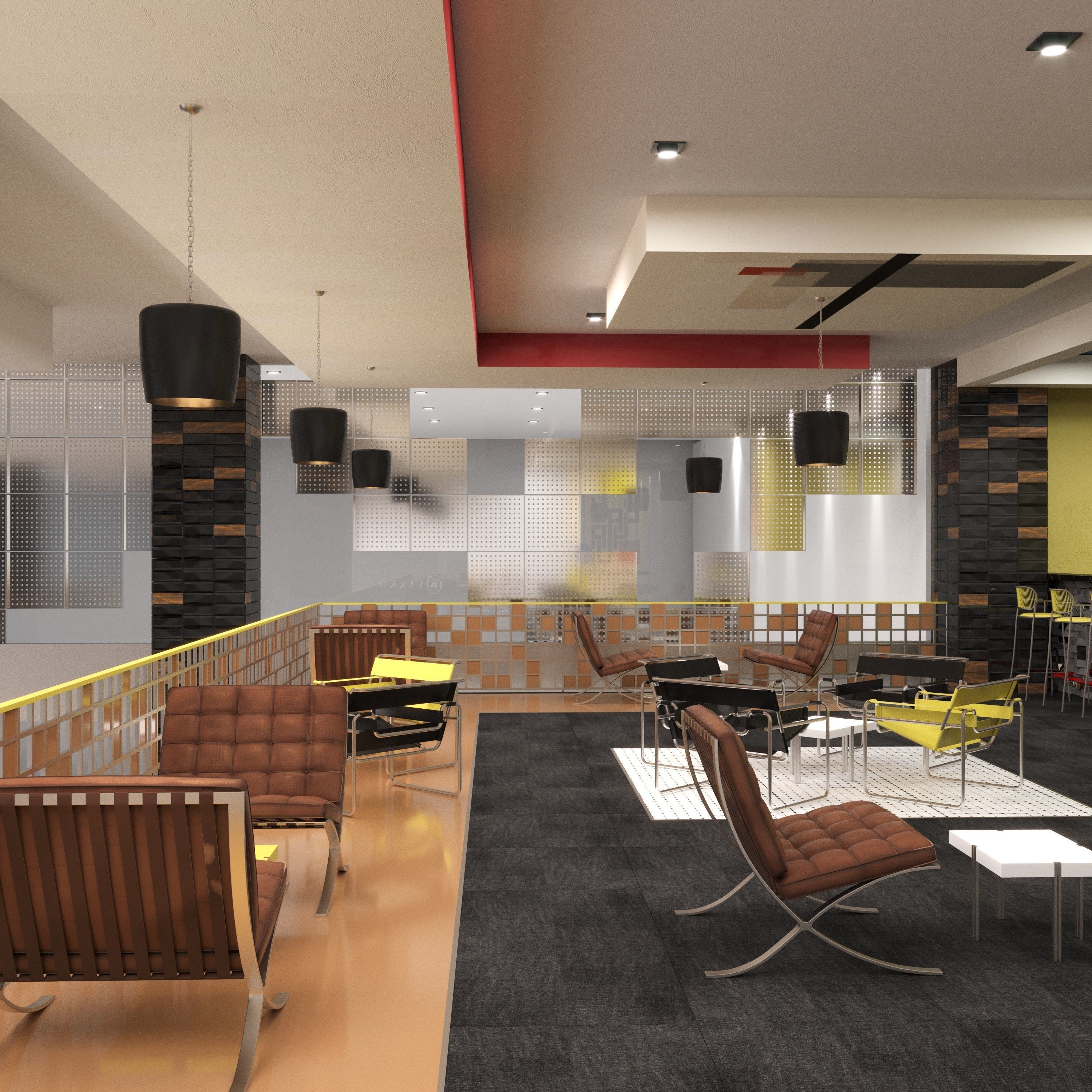 BAUHAUS SHOP AND CAFE 3D model_8