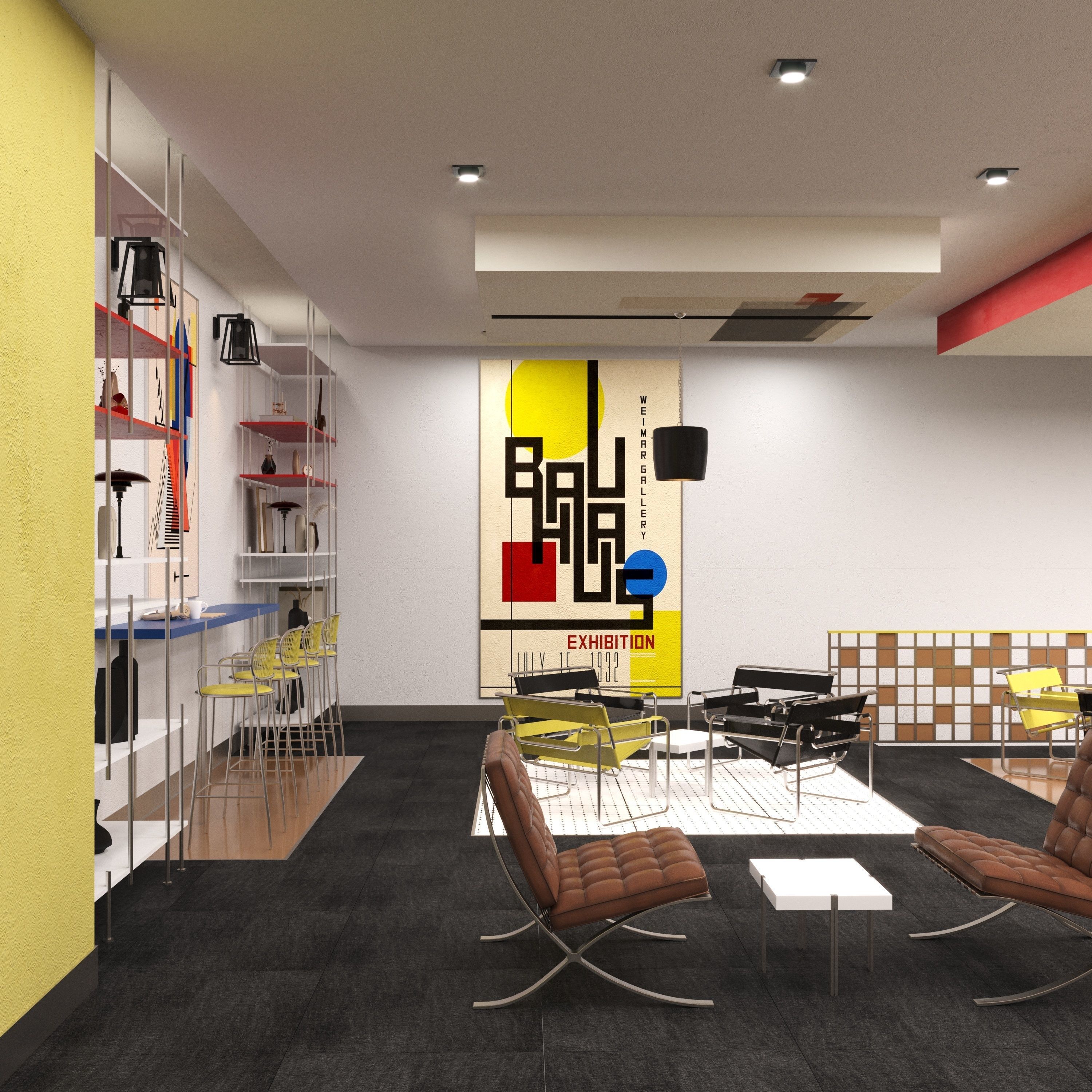 BAUHAUS SHOP AND CAFE 3D model_10