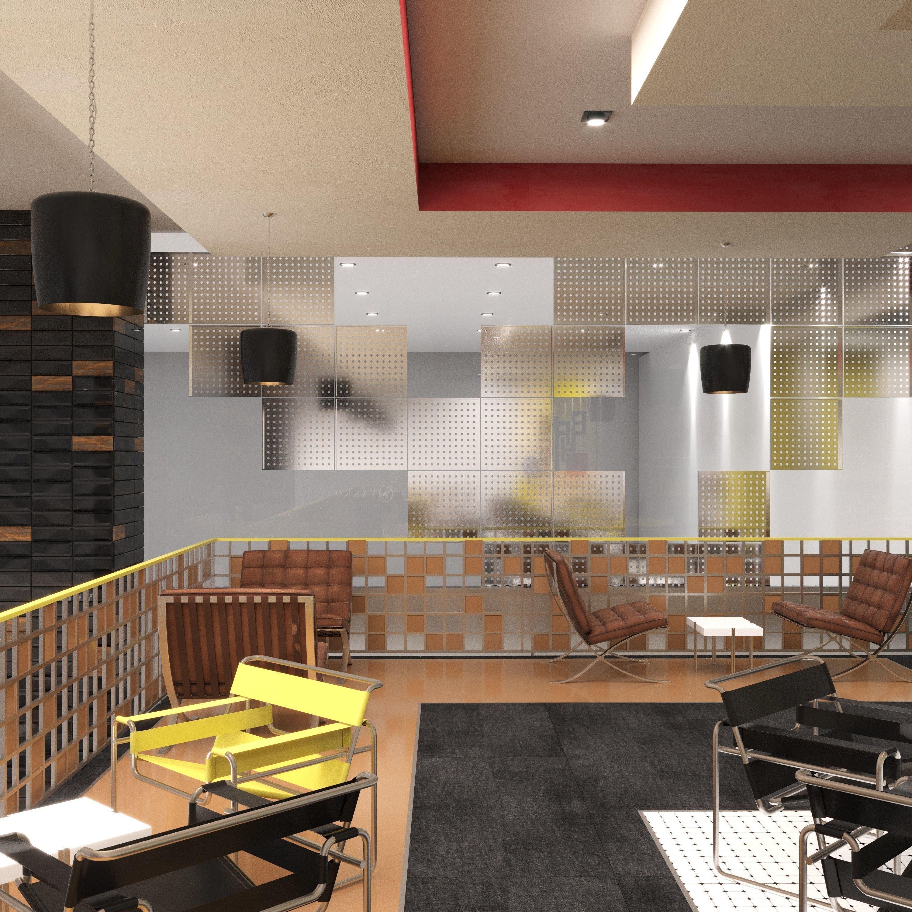 BAUHAUS SHOP AND CAFE 3D model_9