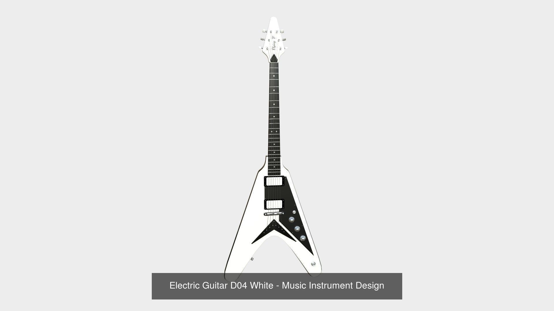 10 Electric Guitars D Collection - Music Instrument Design _4