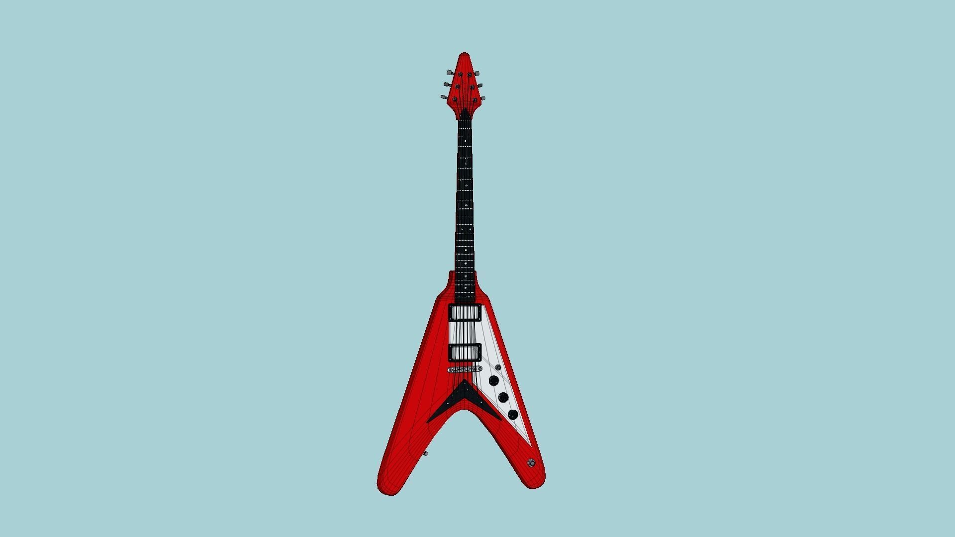 10 Electric Guitars D Collection - Music Instrument Design _66