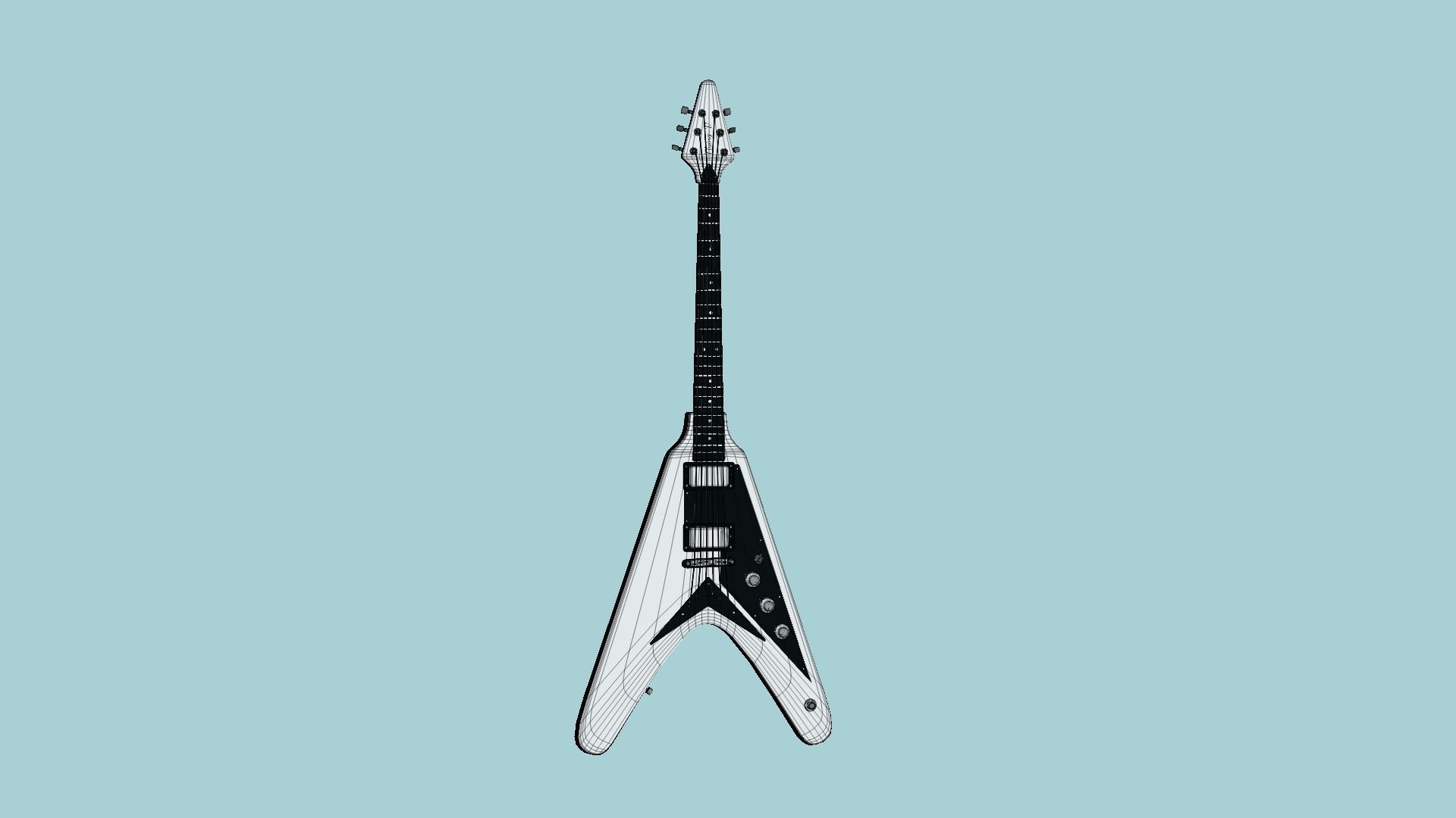 10 Electric Guitars D Collection - Music Instrument Design _77