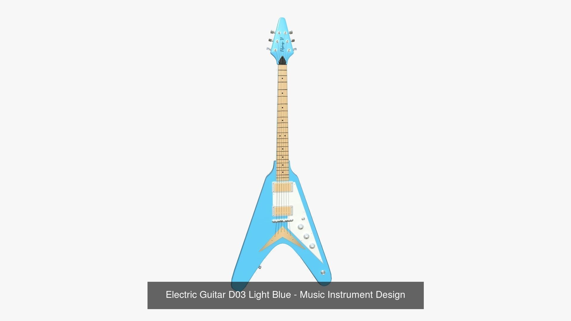 10 Electric Guitars D Collection - Music Instrument Design _3