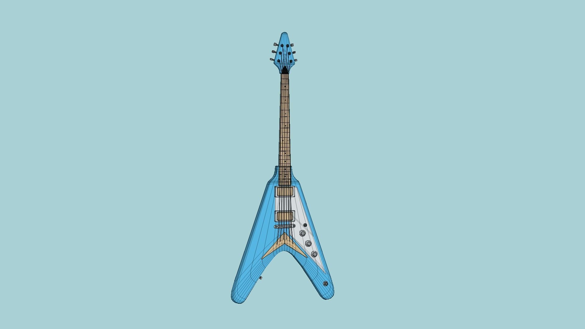 10 Electric Guitars D Collection - Music Instrument Design _70