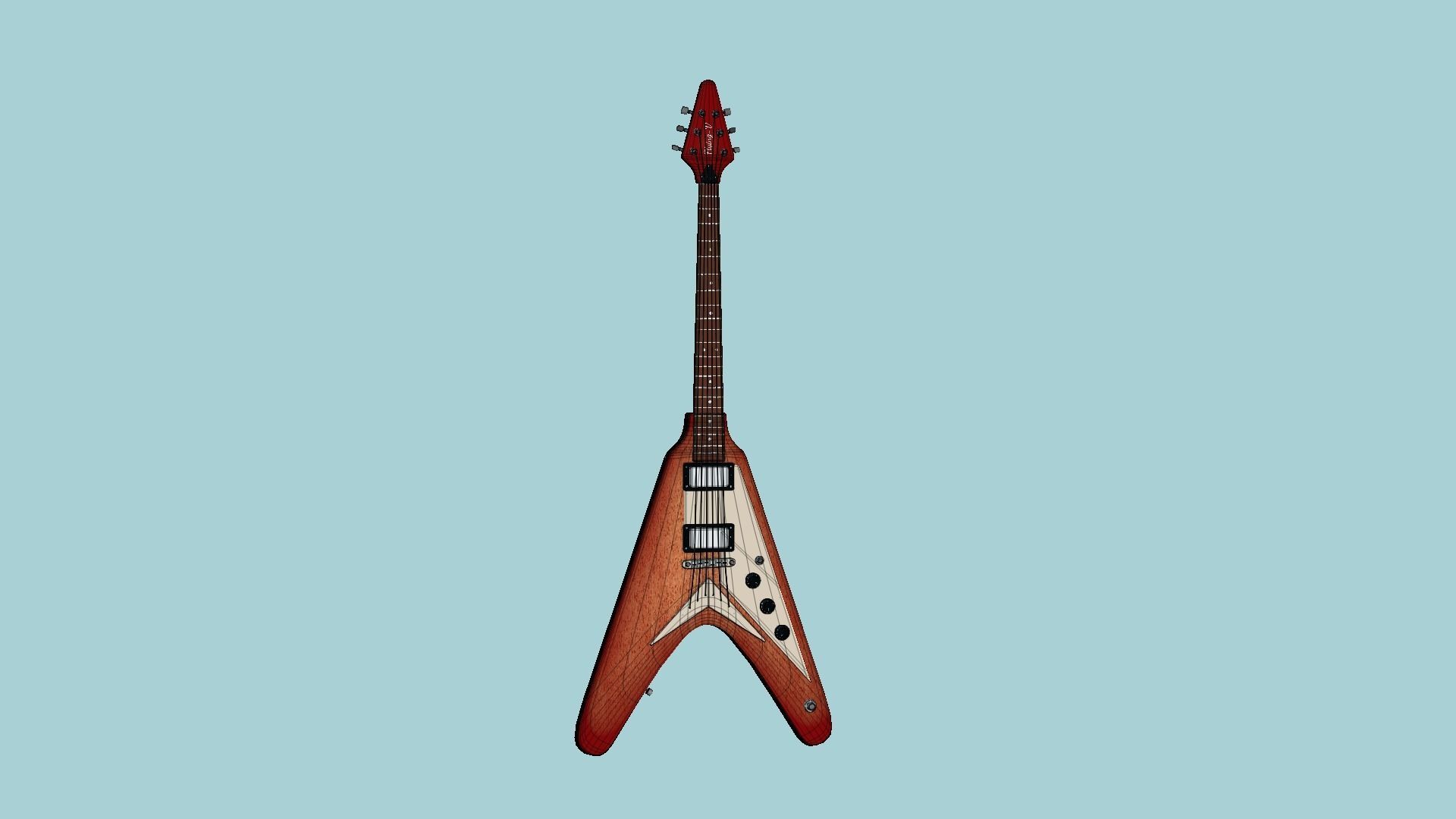 10 Electric Guitars D Collection - Music Instrument Design _79