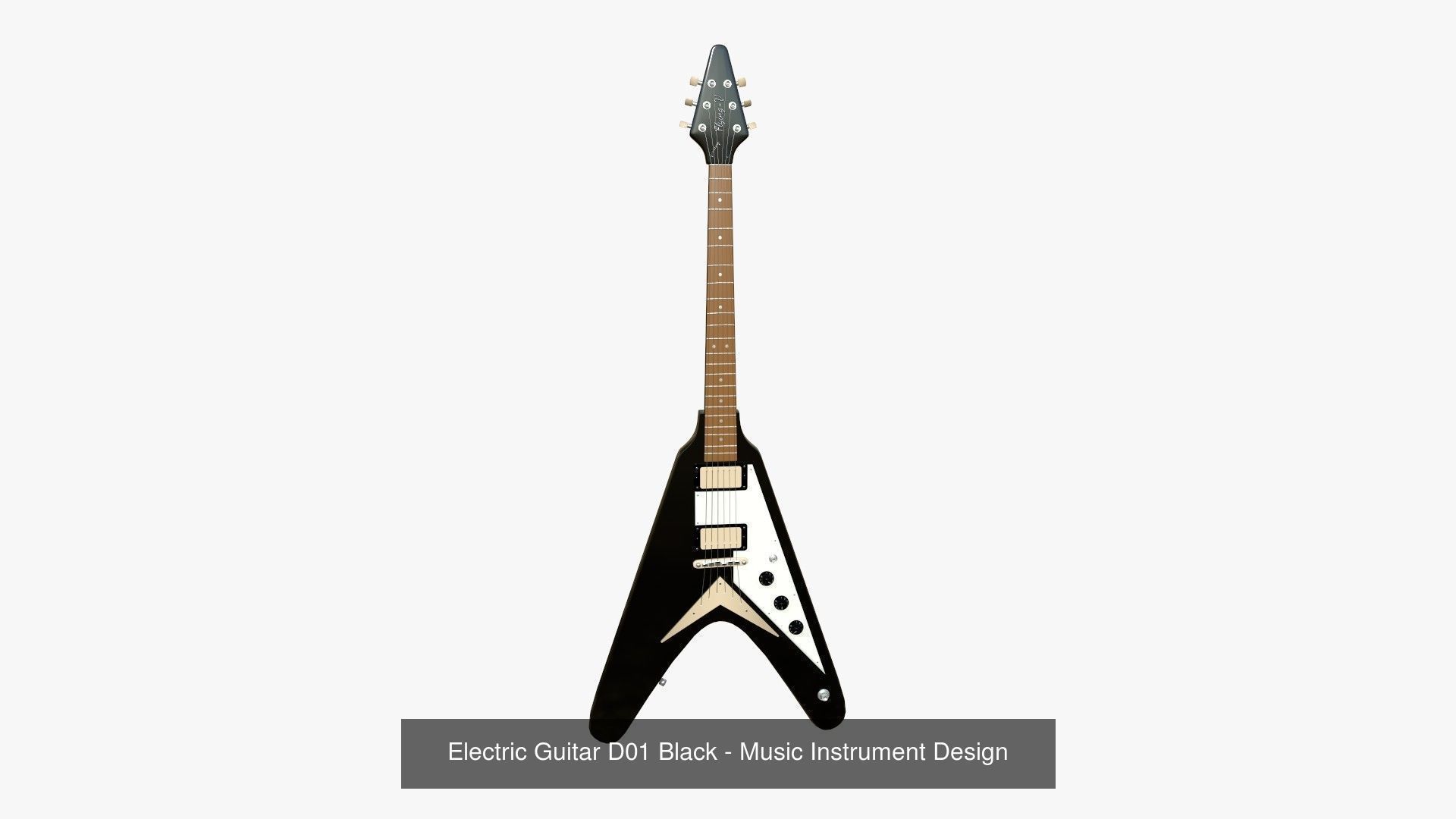 10 Electric Guitars D Collection - Music Instrument Design _1