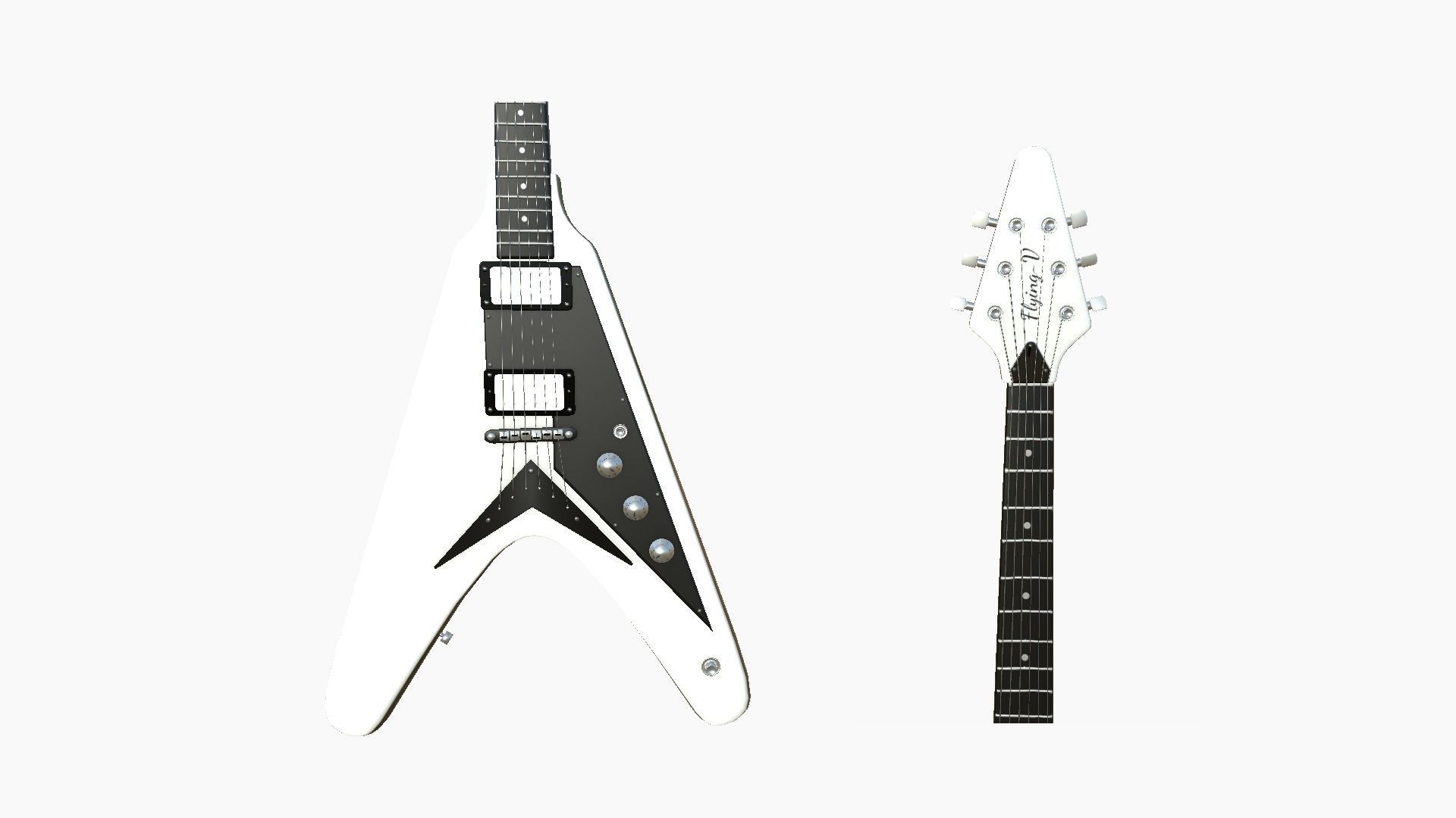 10 Electric Guitars D Collection - Music Instrument Design _41